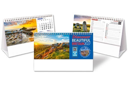 Discover Beautiful Britain Desk Calendar