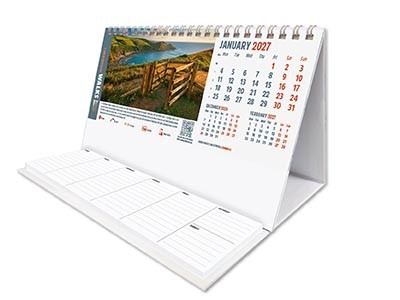 Countryside Walks Task Station Desk Calendar