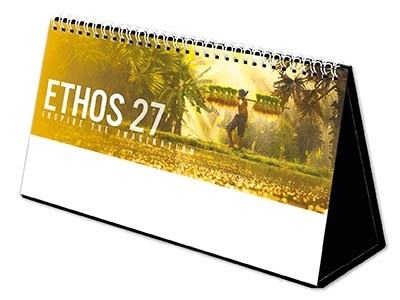 Ethos Premium Lined Easel Desk Calendar