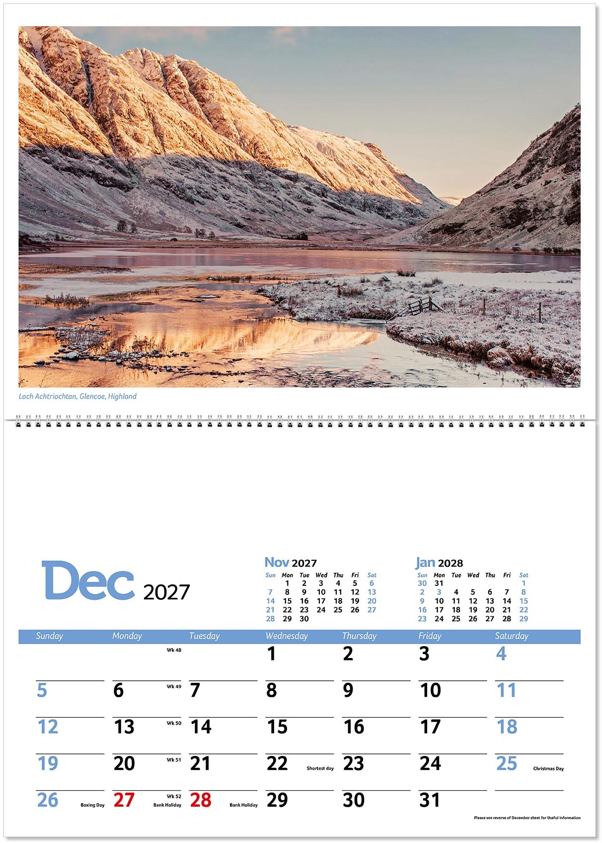 Beautiful Britain Postage Saver Calendar