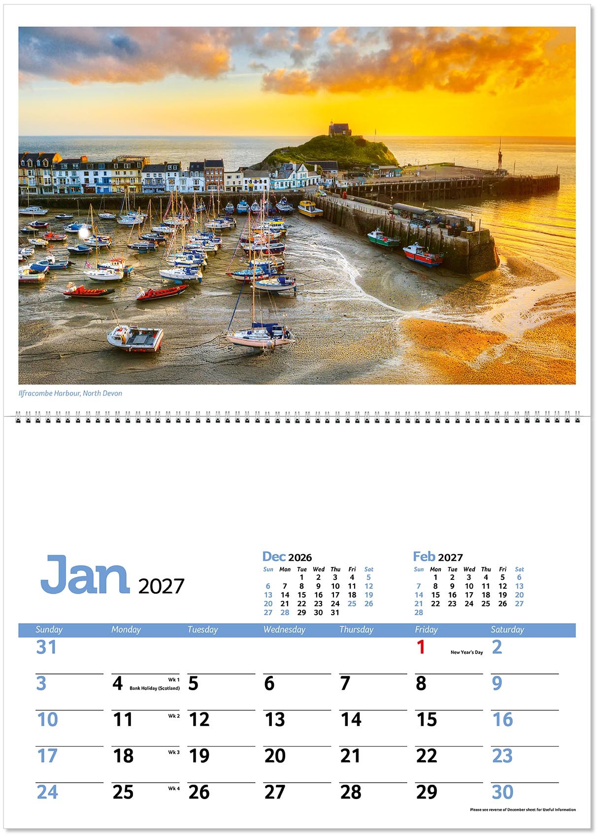 Beautiful Britain Postage Saver Calendar