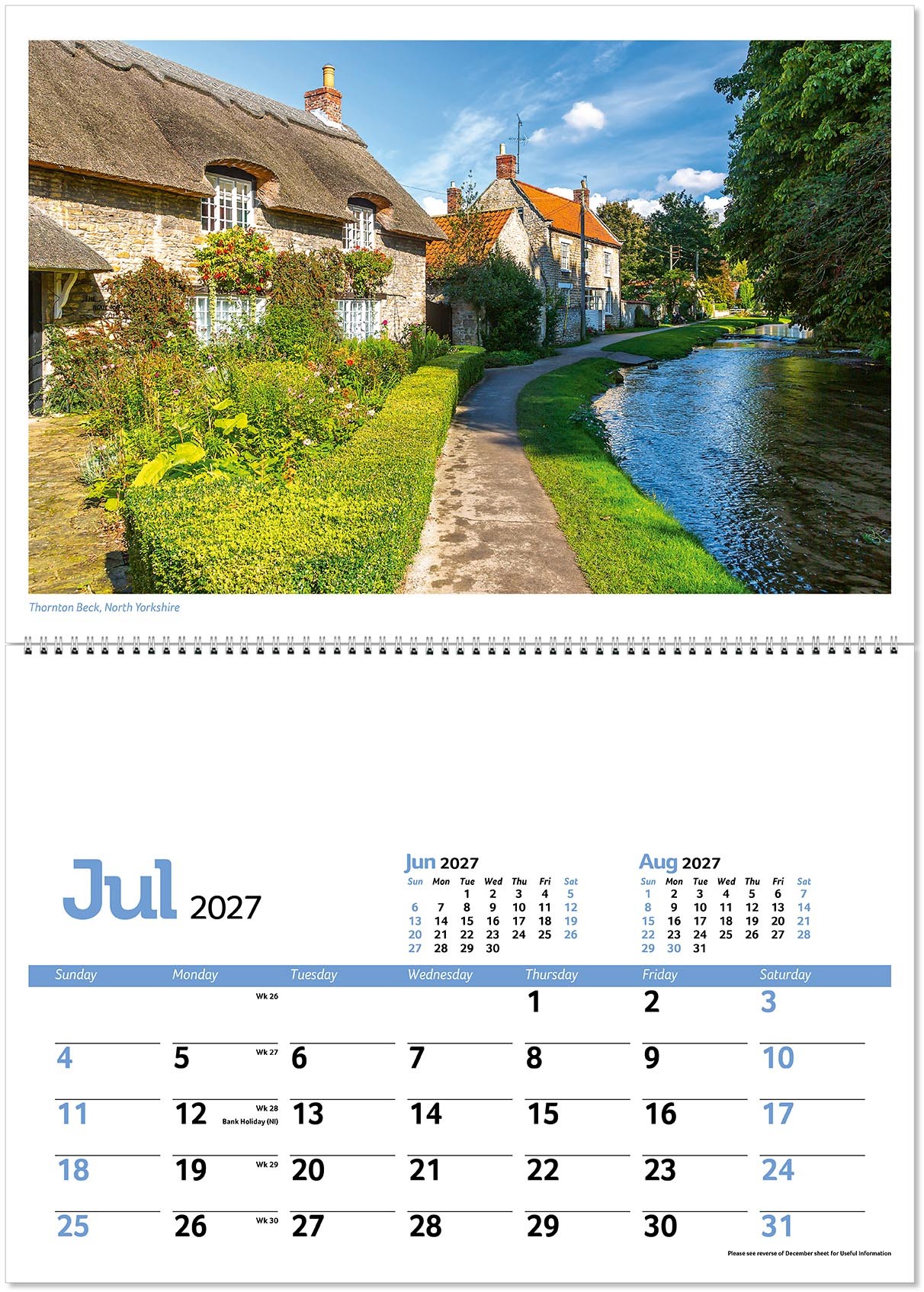Beautiful Britain Postage Saver Calendar