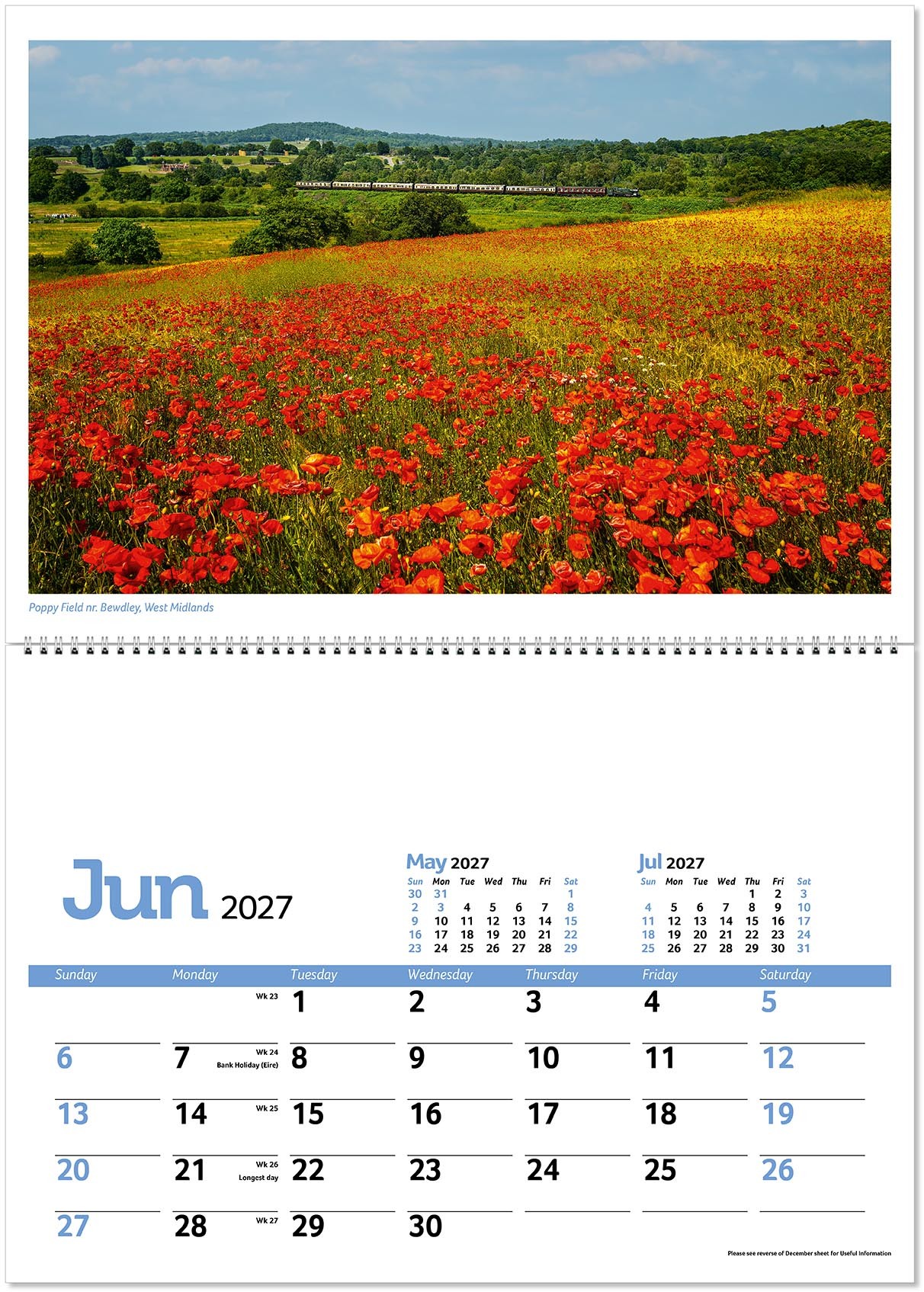 Beautiful Britain Postage Saver Calendar