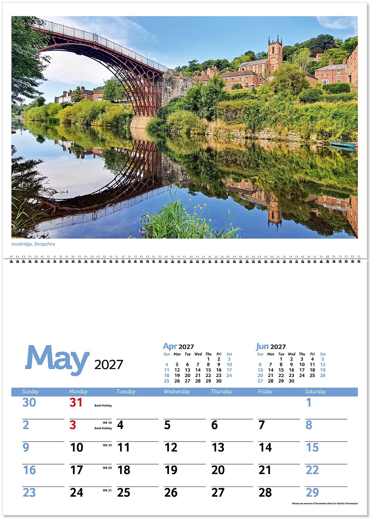 Beautiful Britain Postage Saver Calendar