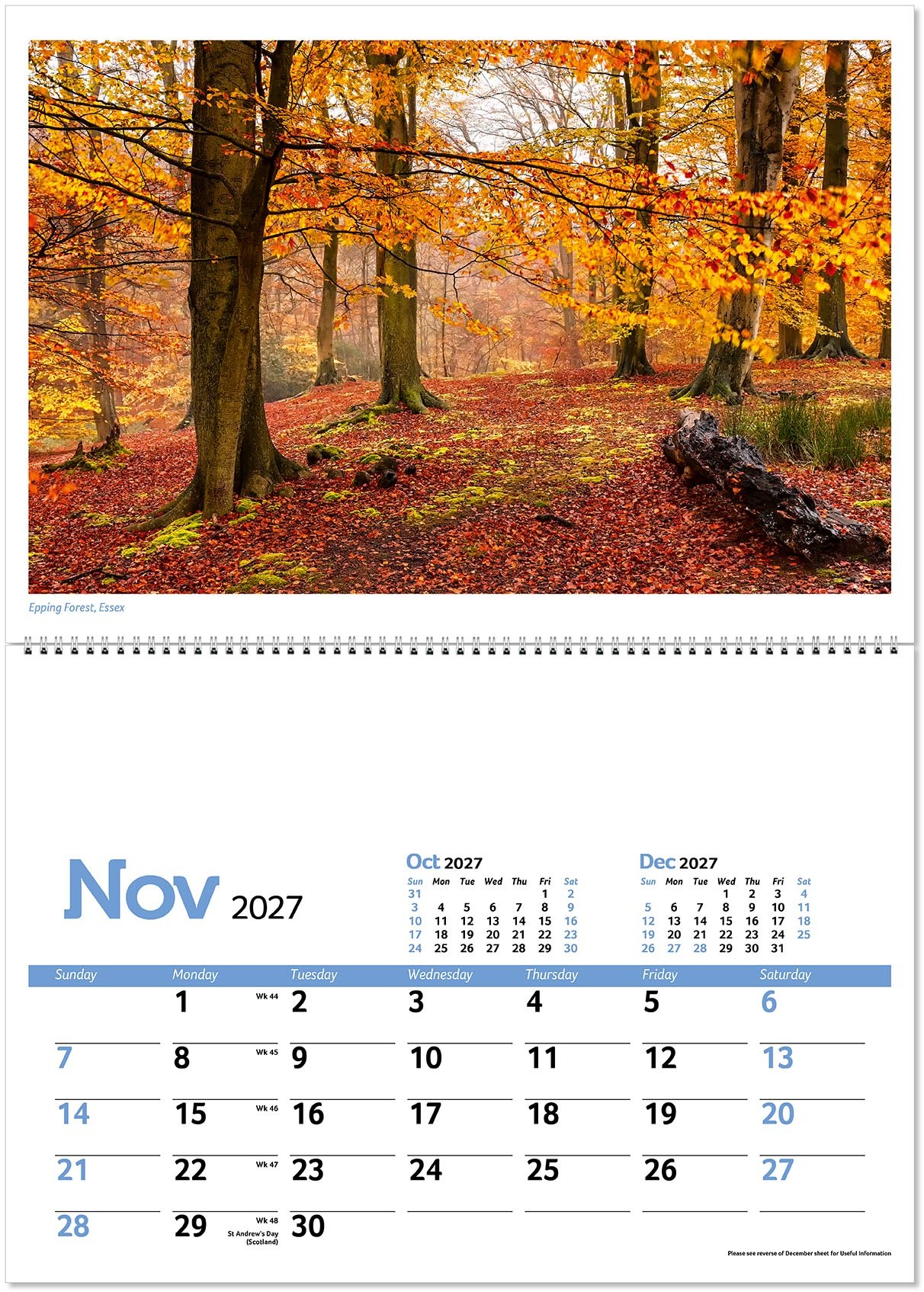 Beautiful Britain Postage Saver Calendar