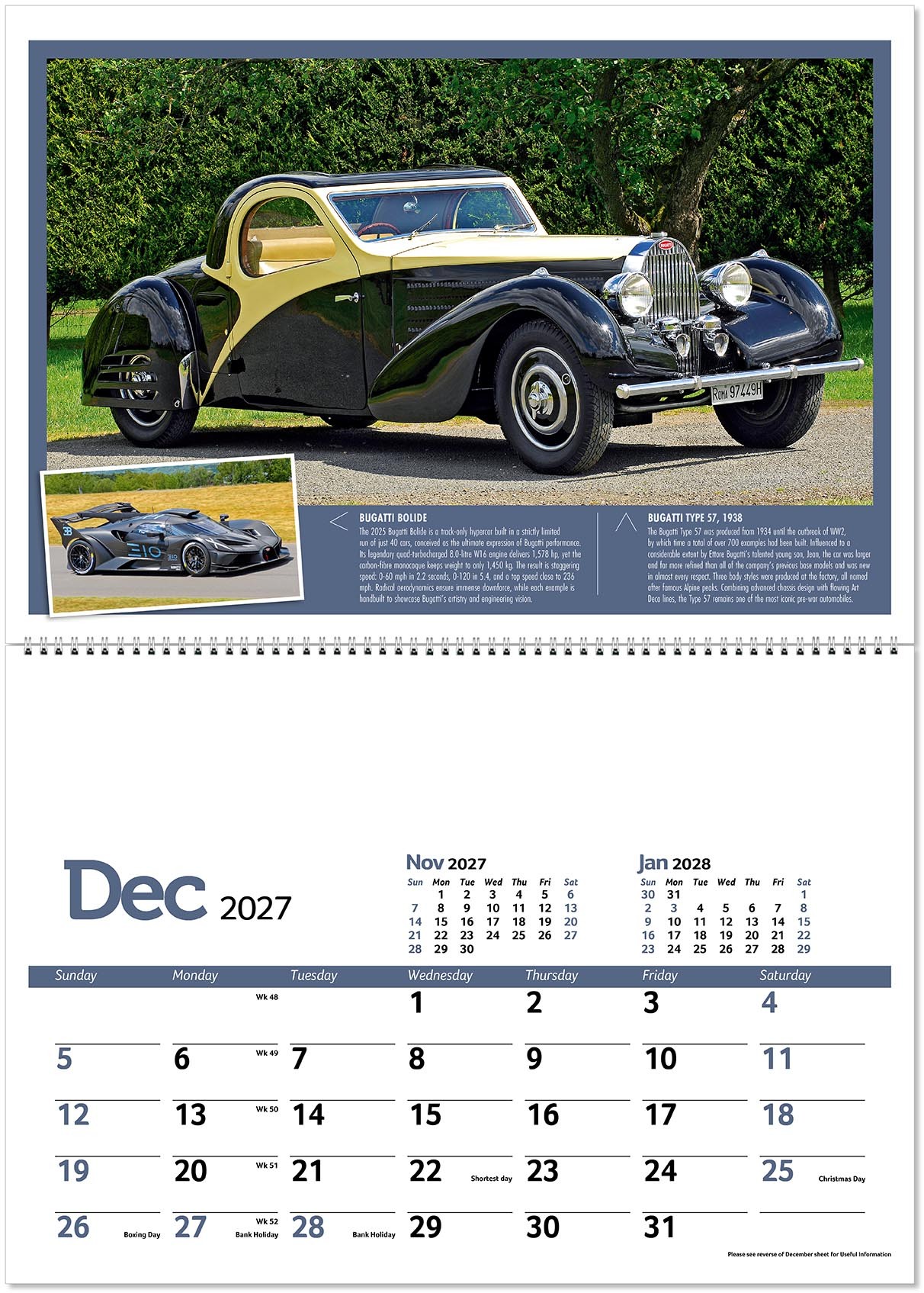 Classic Marques Past and Present Postage Saver Calendar