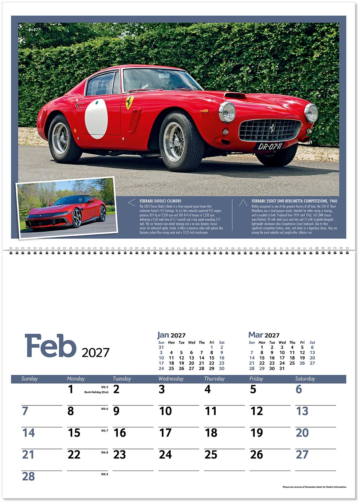 Classic Marques Past and Present Postage Saver Calendar