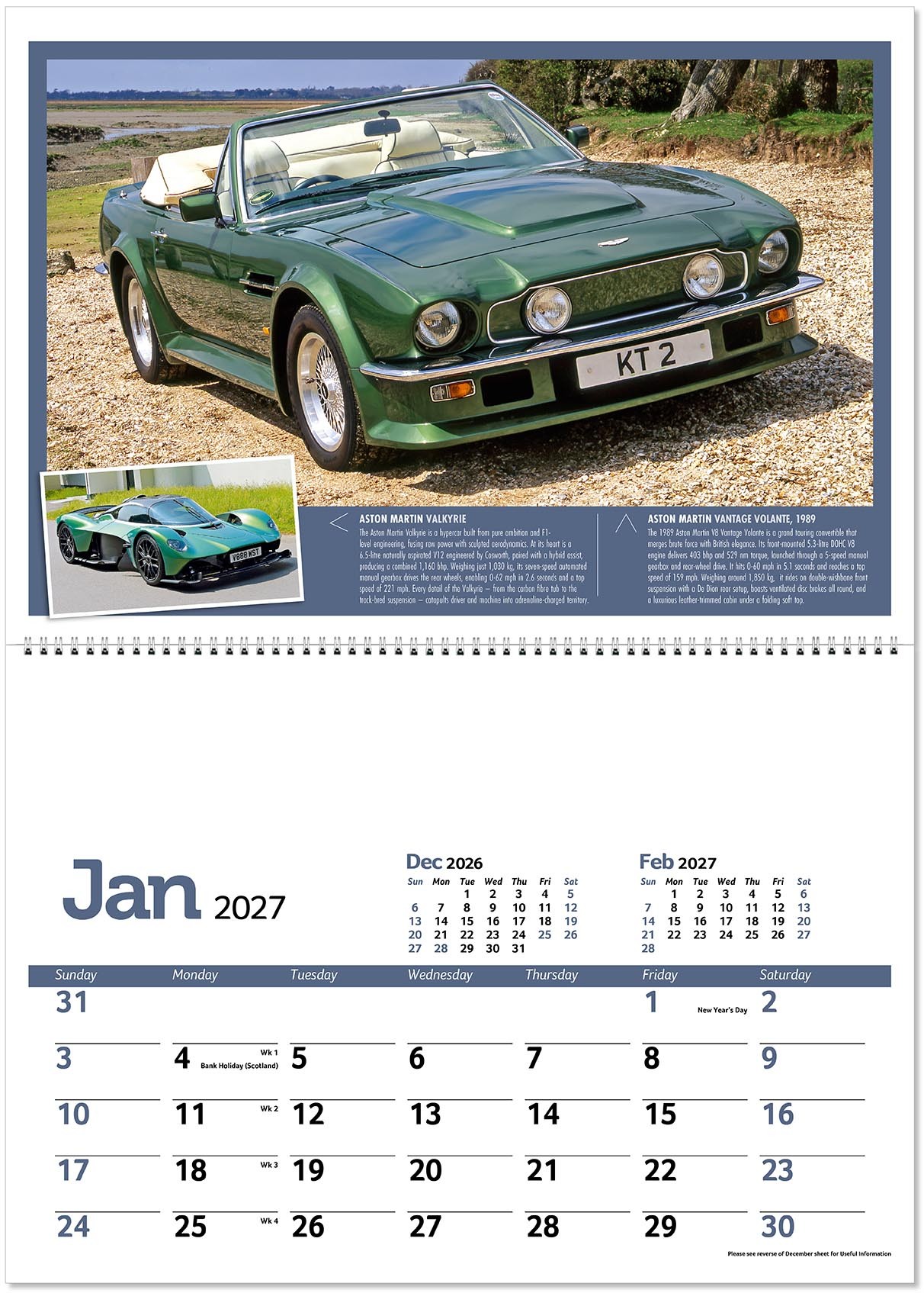 Classic Marques Past and Present Postage Saver Calendar