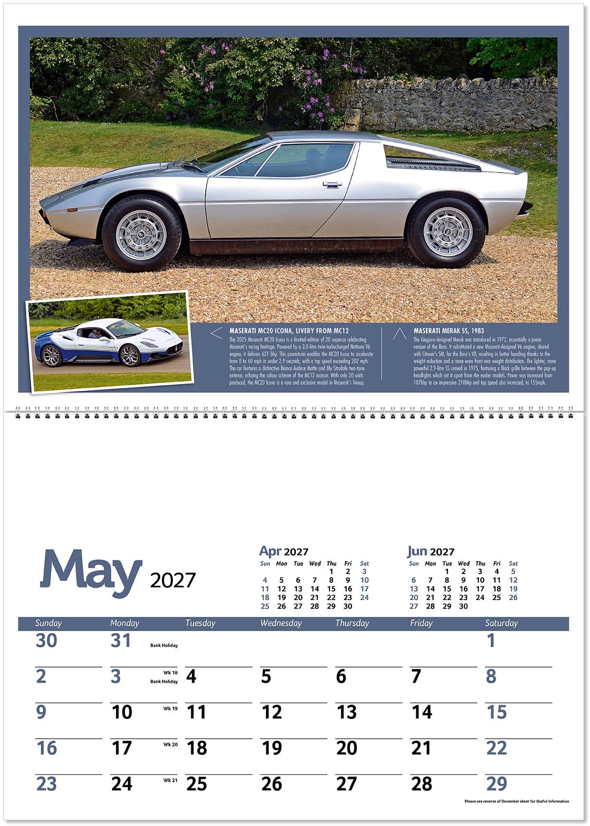 Classic Marques Past and Present Postage Saver Calendar