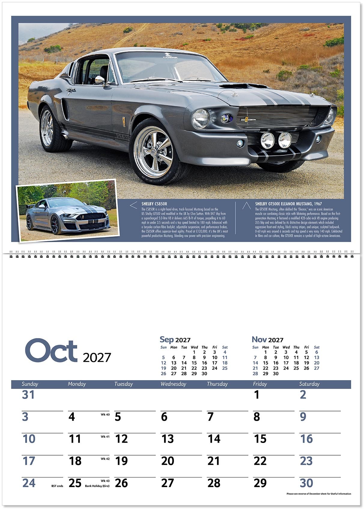 Classic Marques Past and Present Postage Saver Calendar
