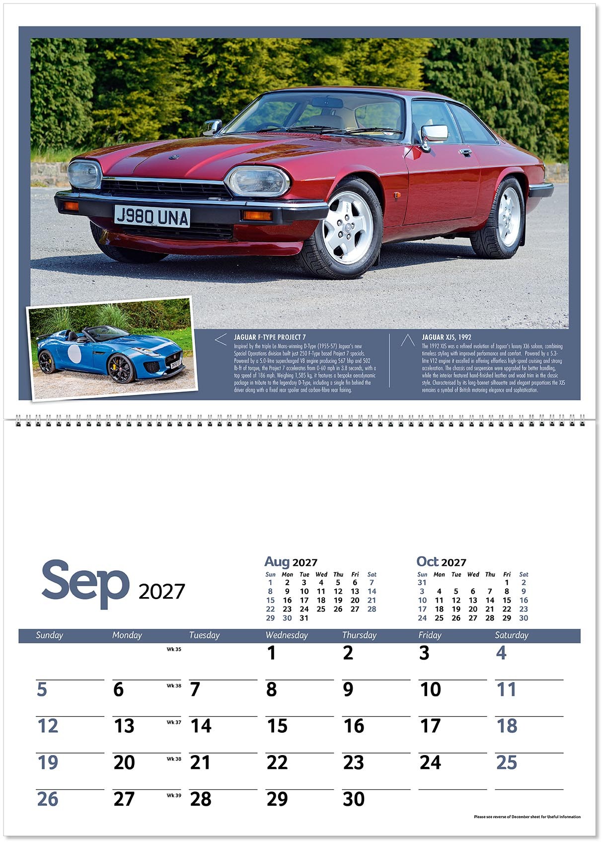 Classic Marques Past and Present Postage Saver Calendar