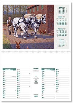 Working Horse Postage Saver Calendar