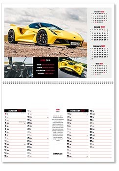 Supercars Postage Saver Calendar