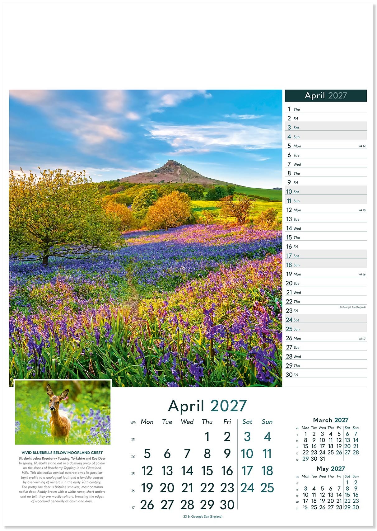 Rural Britain Wall Calendar
