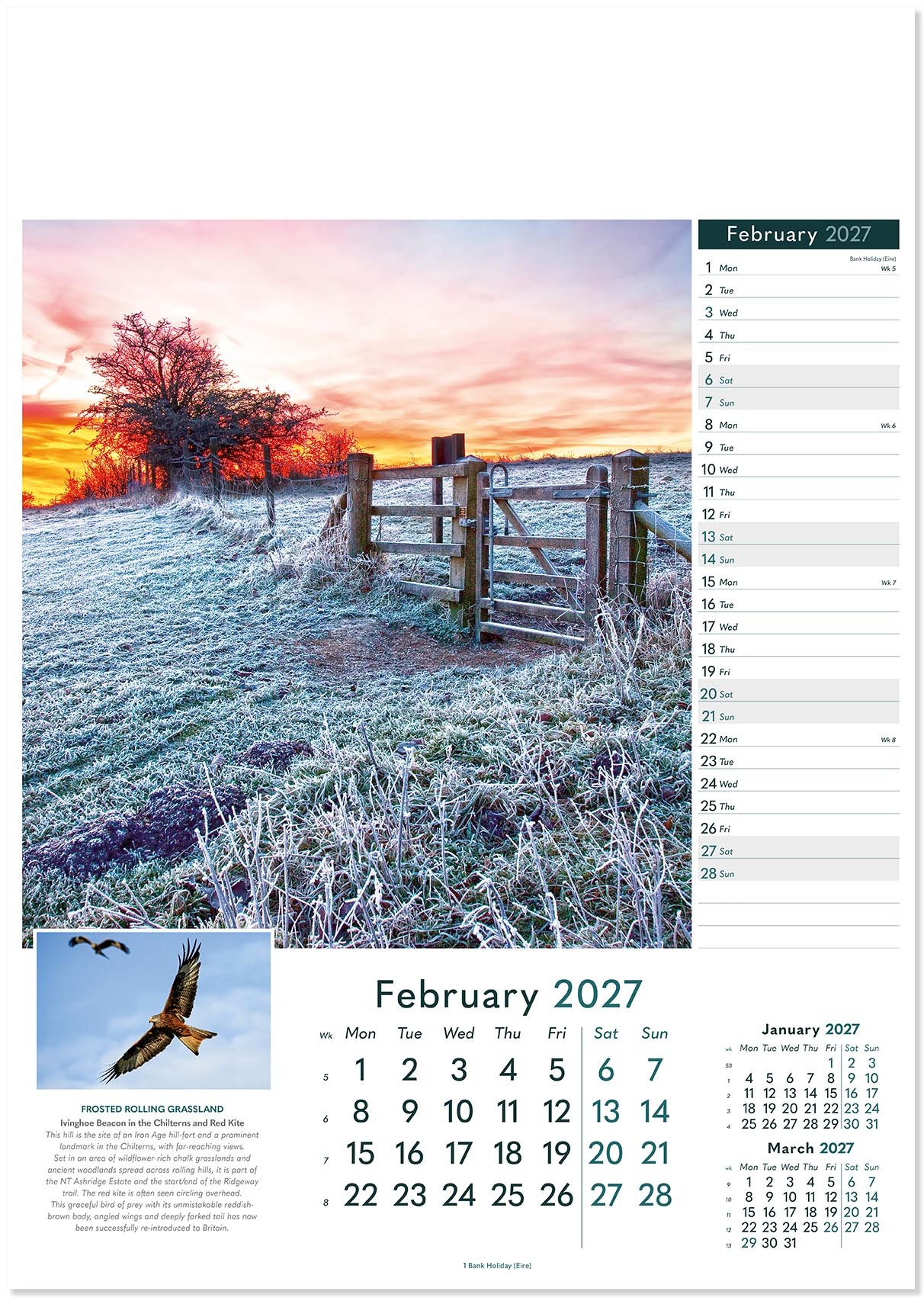 Rural Britain Wall Calendar
