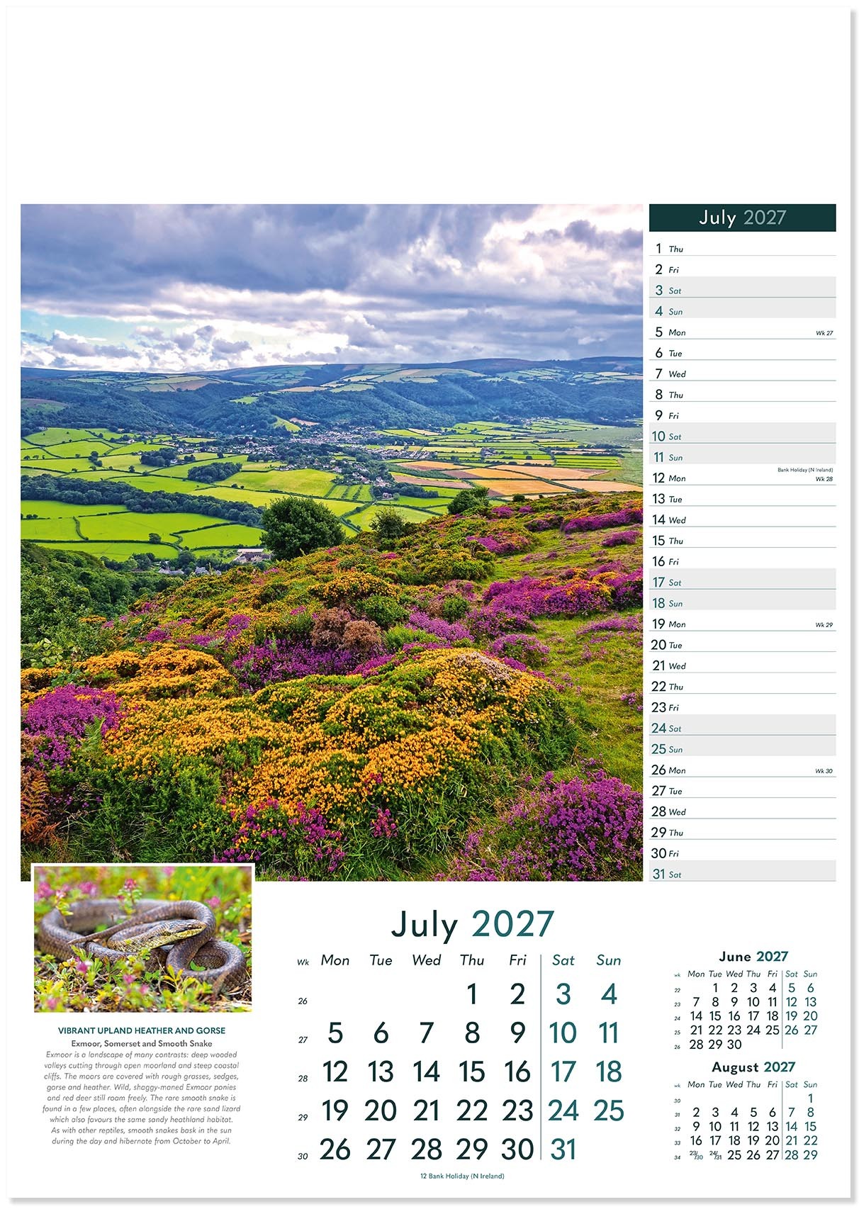 Rural Britain Wall Calendar