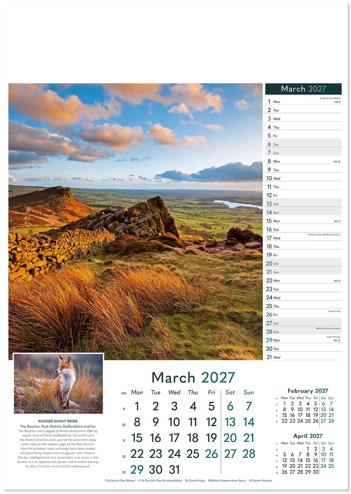 Rural Britain Wall Calendar