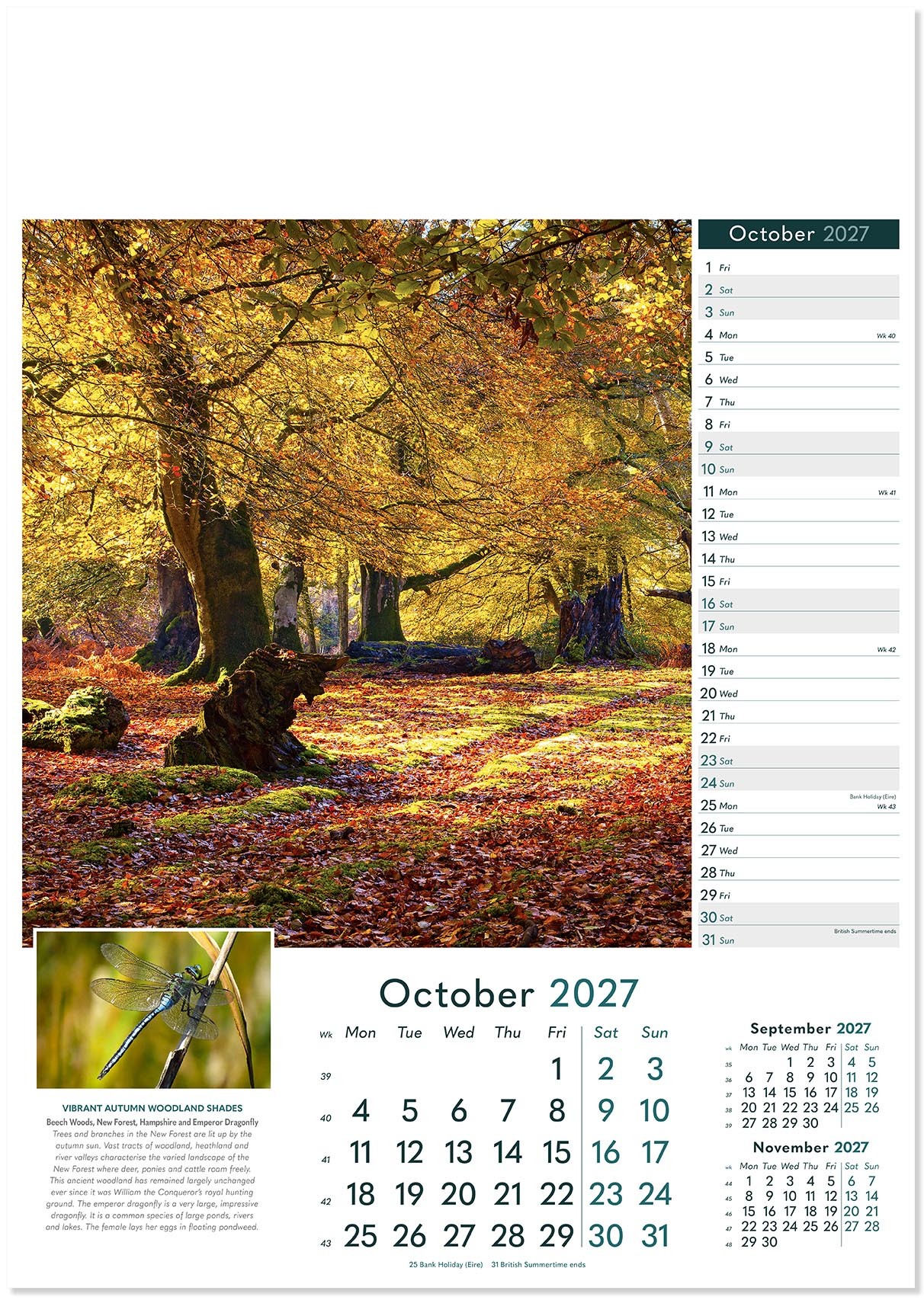 Rural Britain Wall Calendar