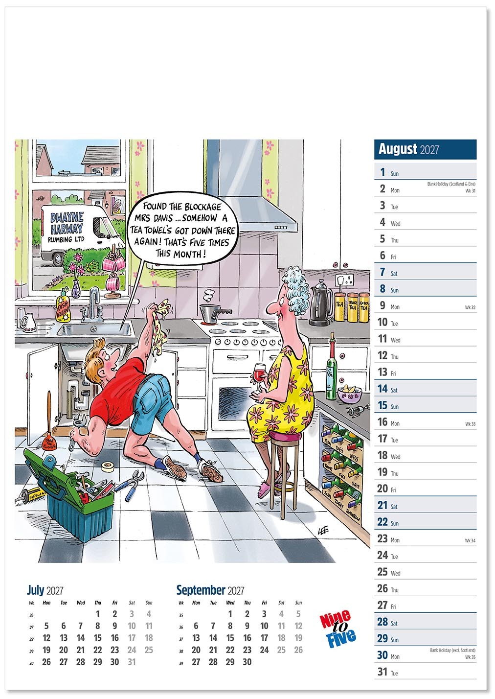 Nine to Five Calendar