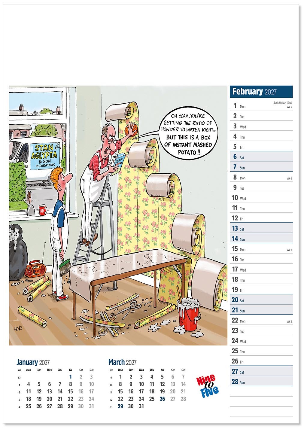 Nine to Five Calendar