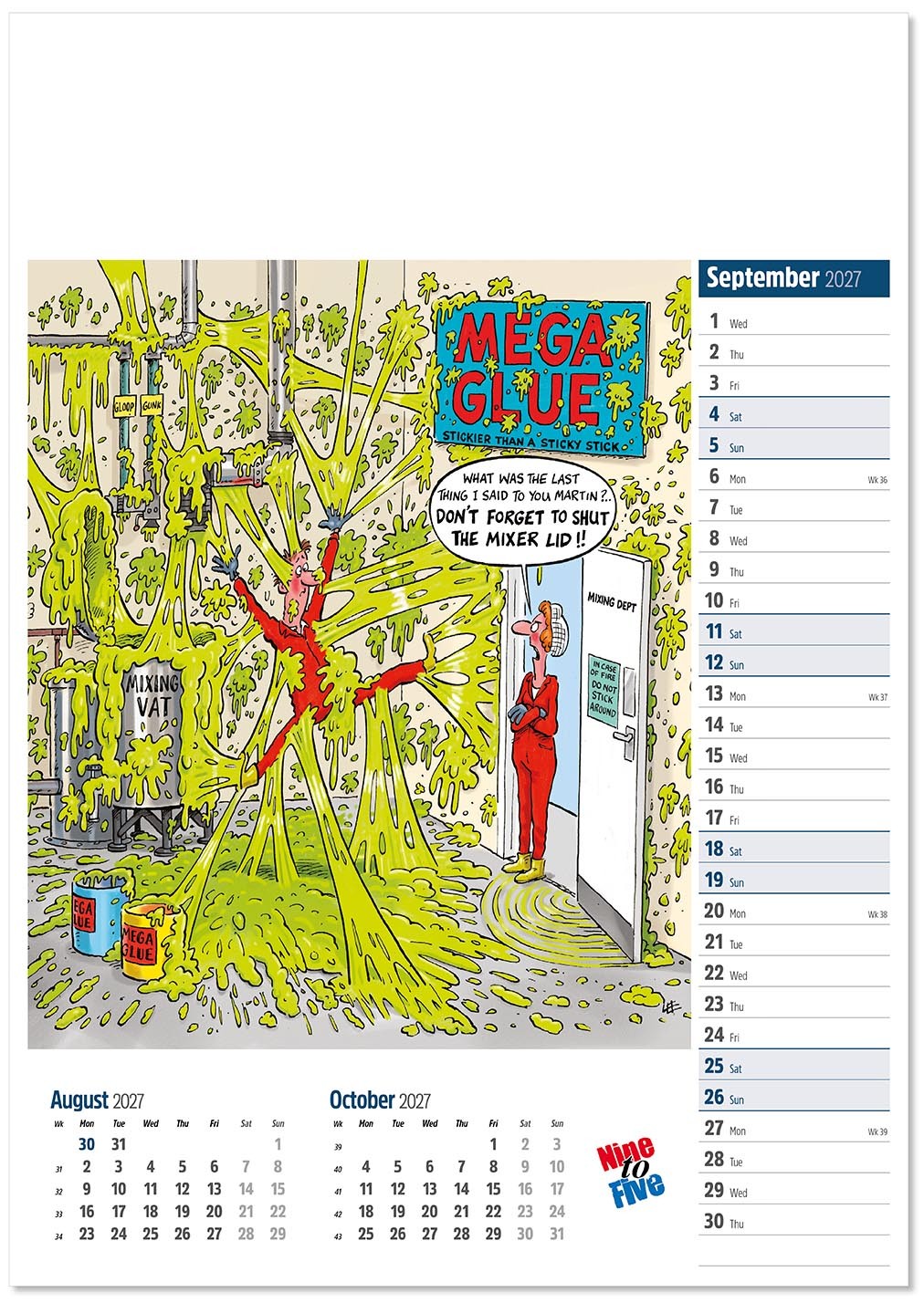 Nine to Five Calendar