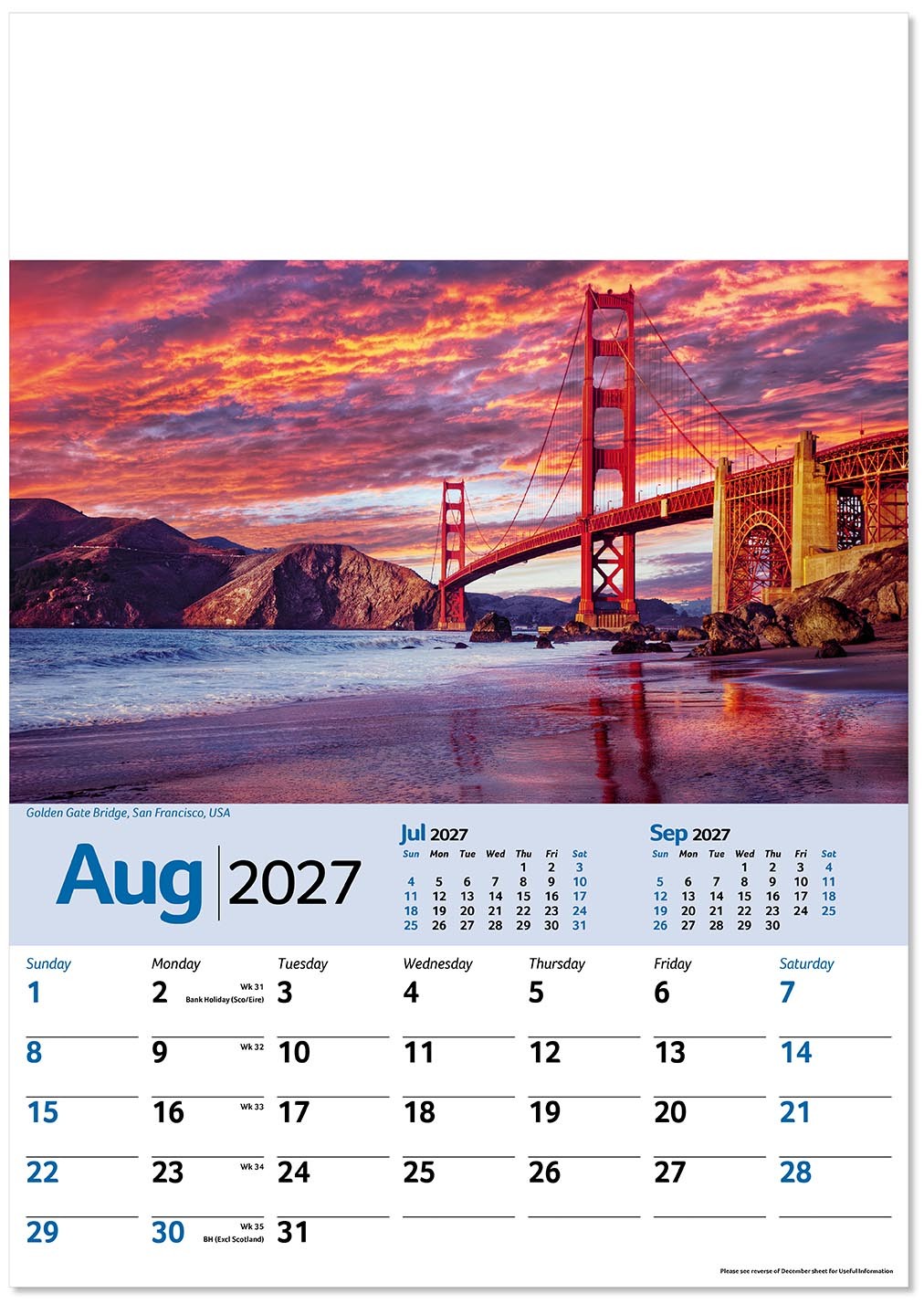 Scenic World Wall Calendar