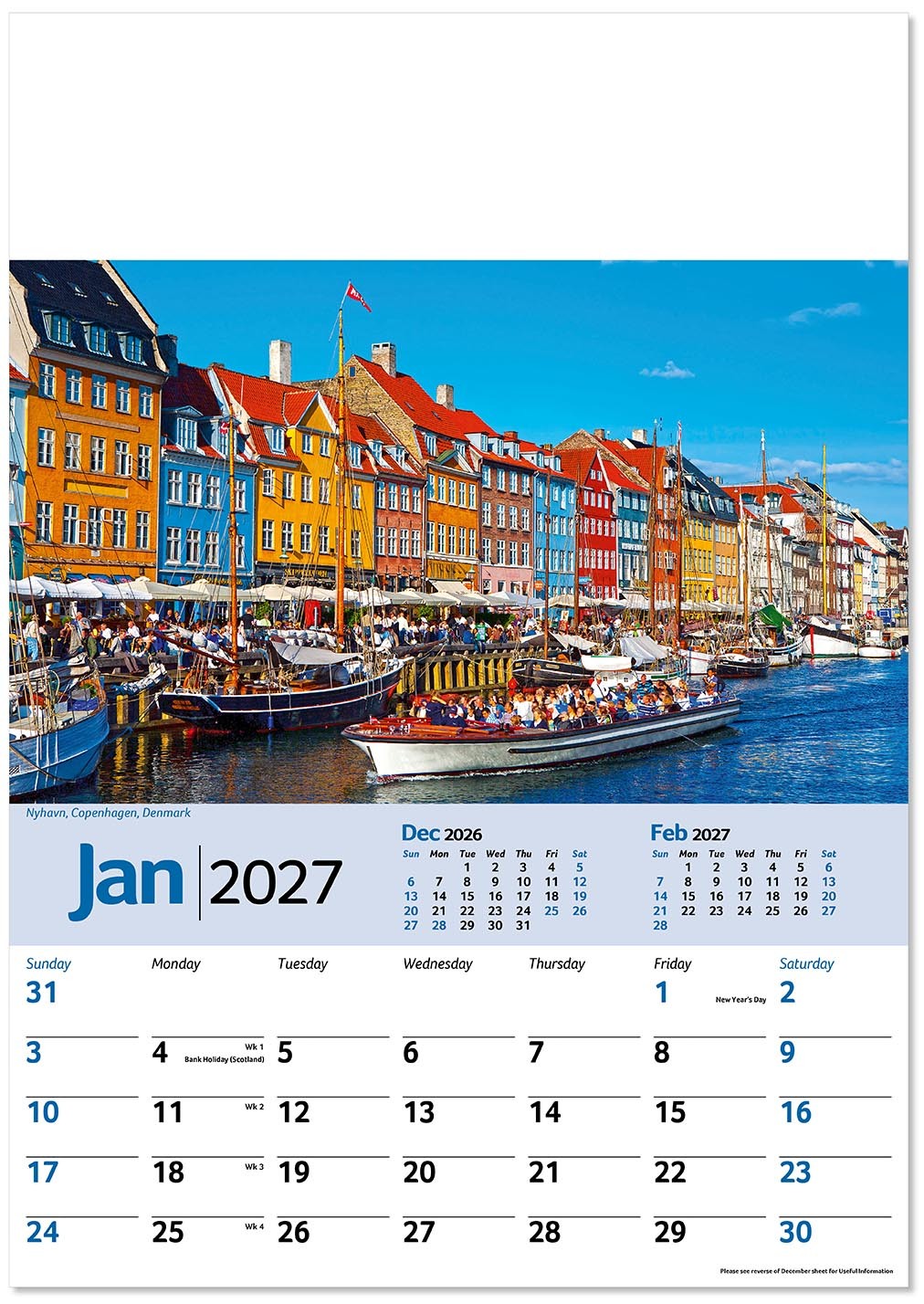 Scenic World Wall Calendar