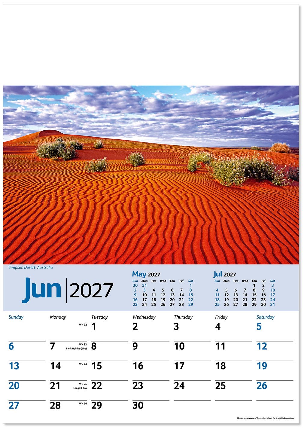 Scenic World Wall Calendar