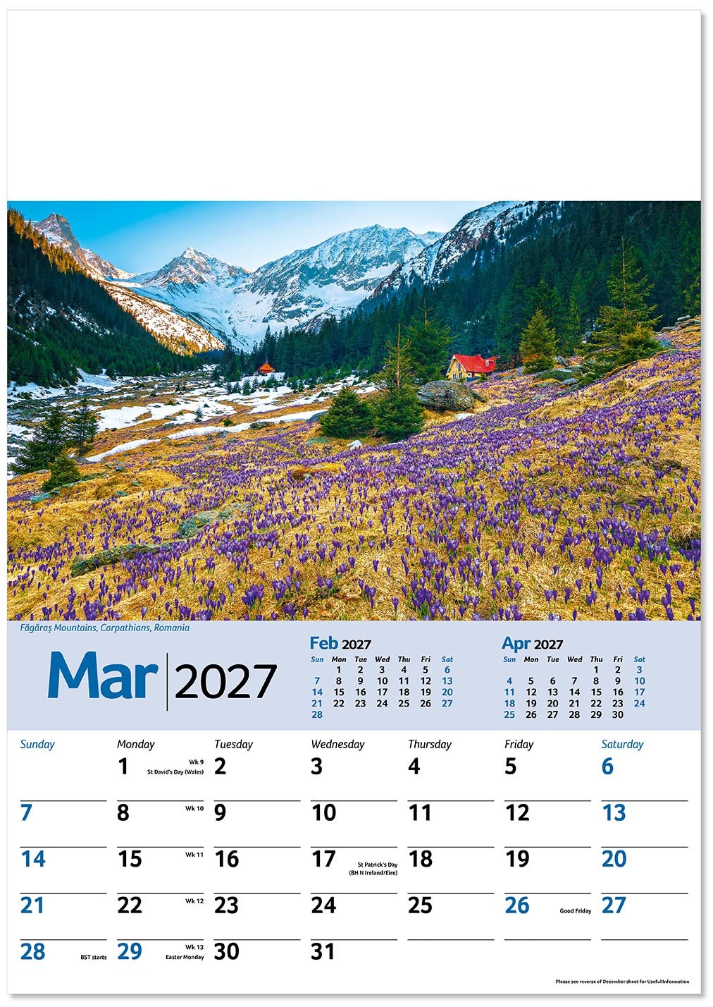 Scenic World Wall Calendar
