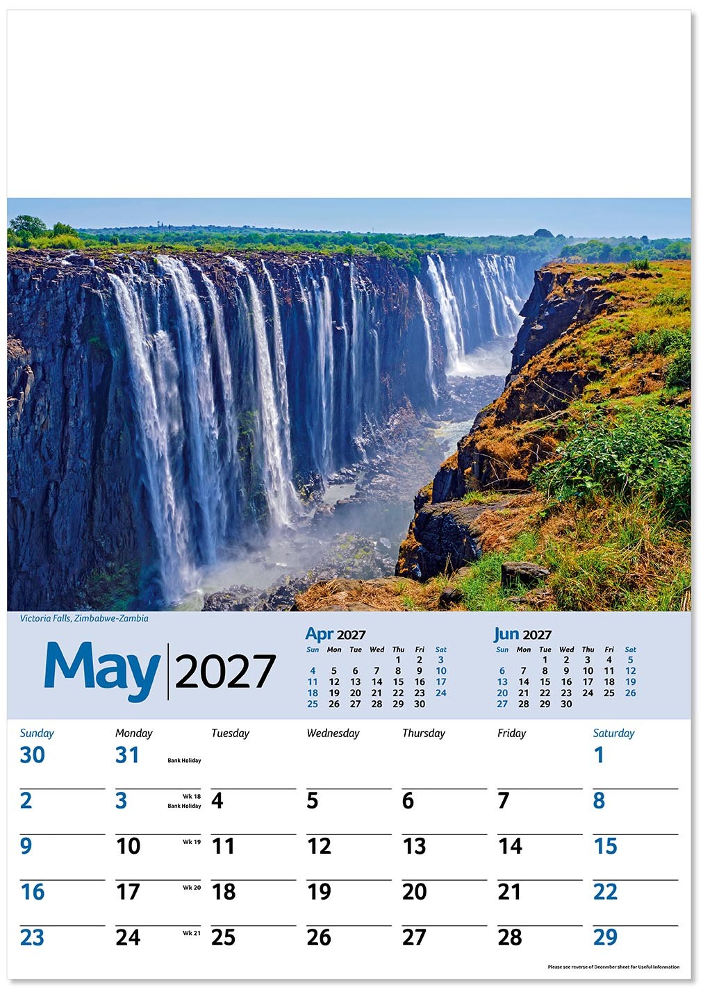 Scenic World Wall Calendar