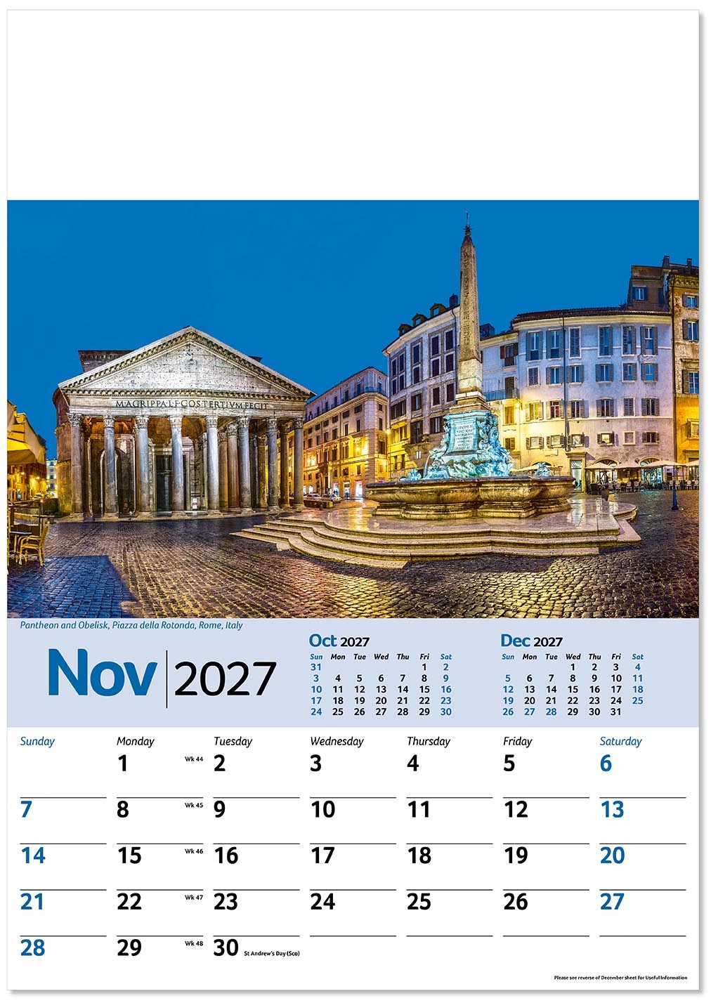Scenic World Wall Calendar