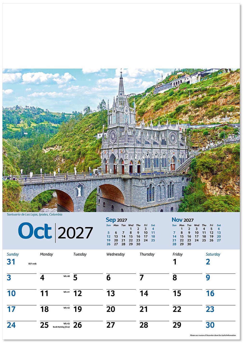 Scenic World Wall Calendar