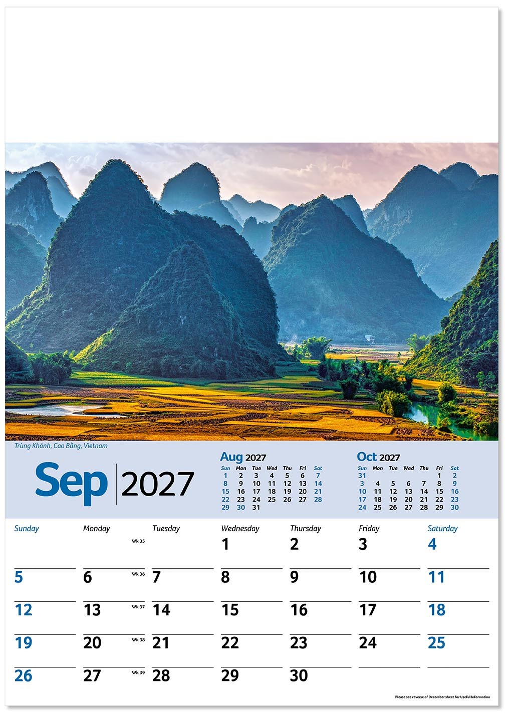 Scenic World Wall Calendar