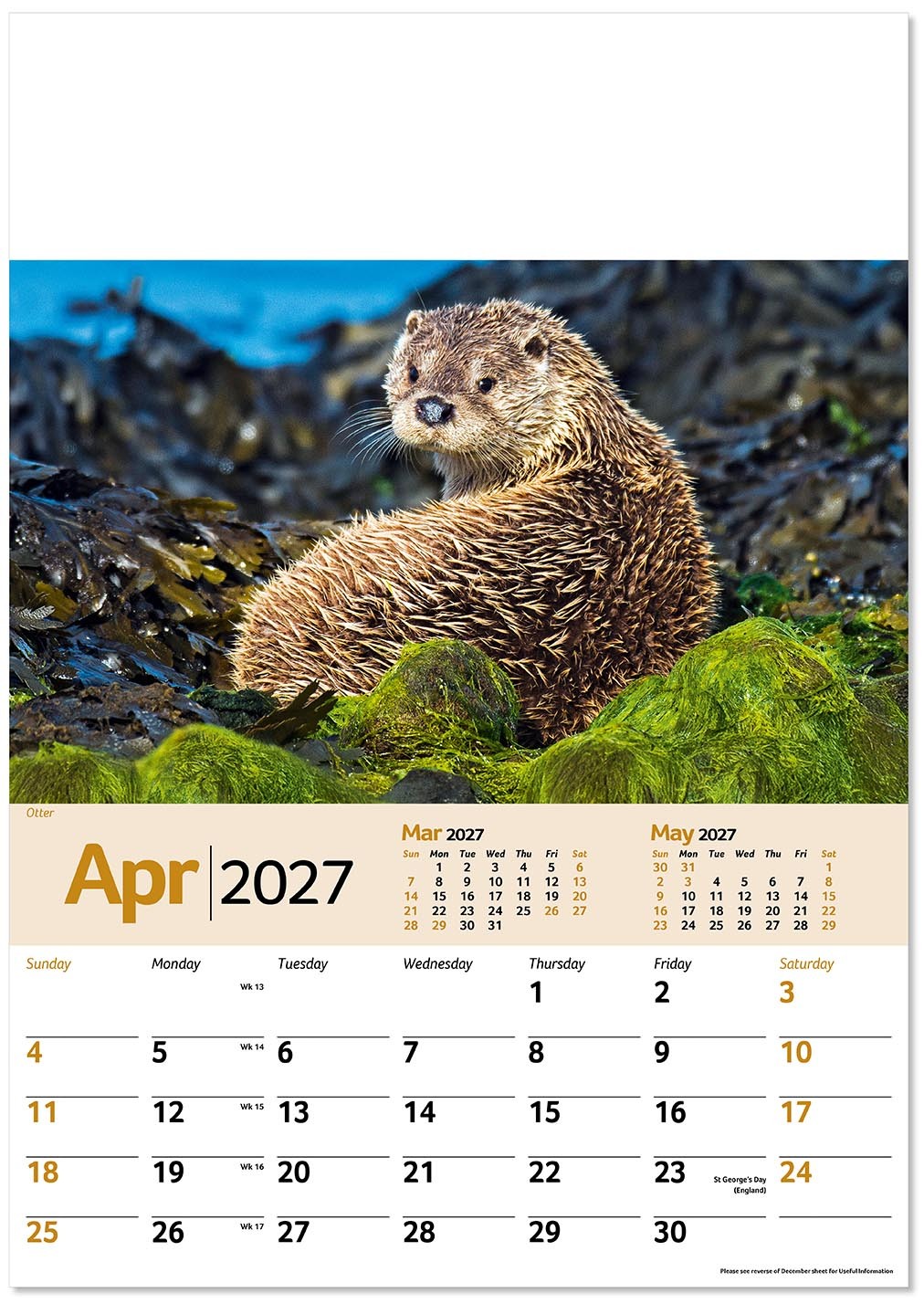 Wildlife Memo Calendar