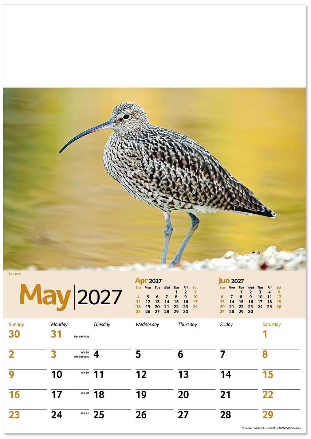 Wildlife Memo Calendar