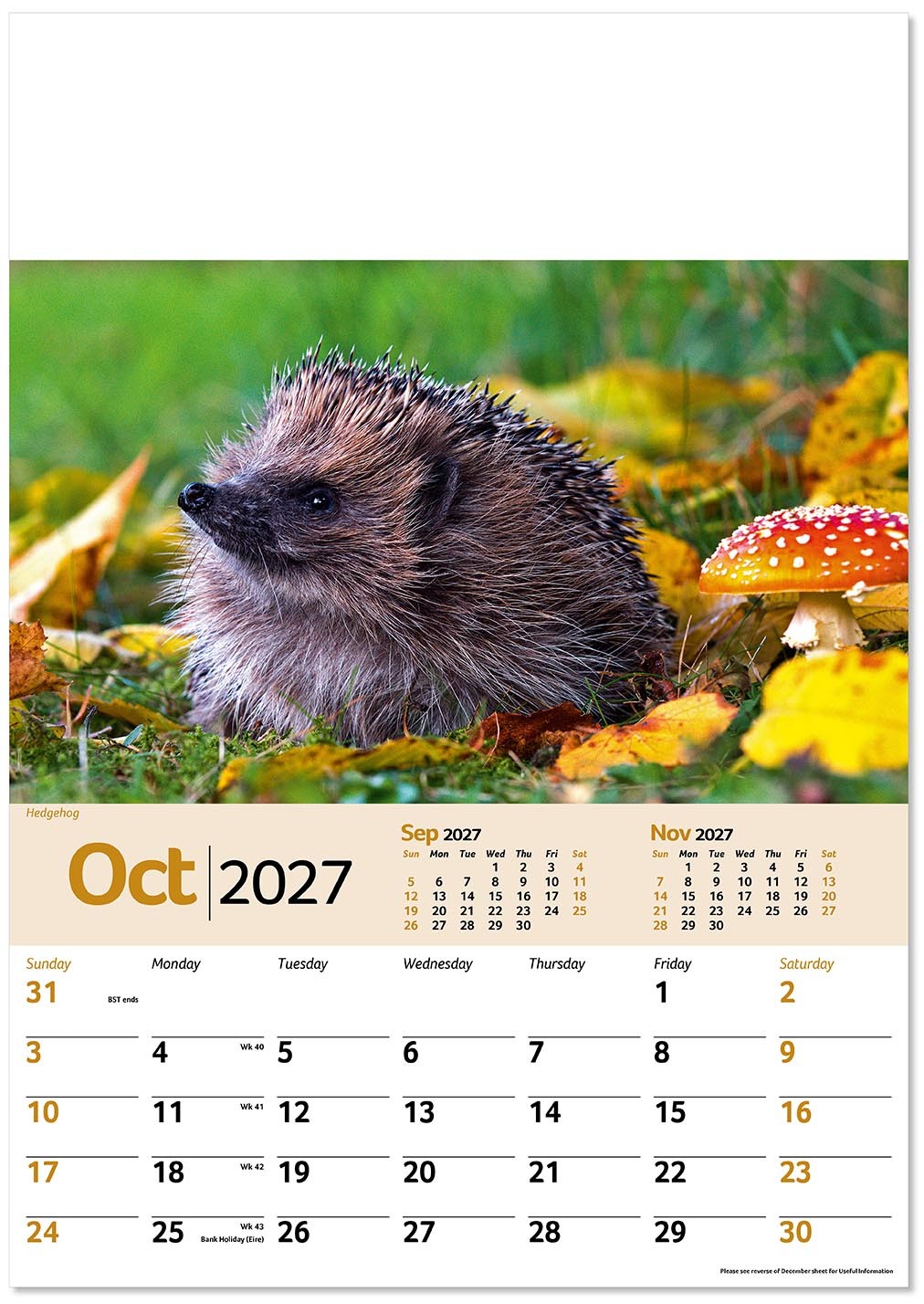 Wildlife Memo Calendar
