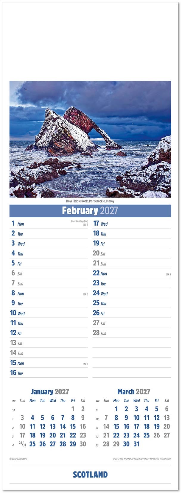 Slimline Scotland Calendar