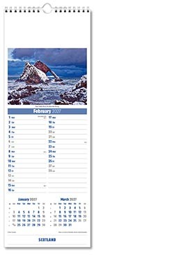 Slimline Scotland Calendar